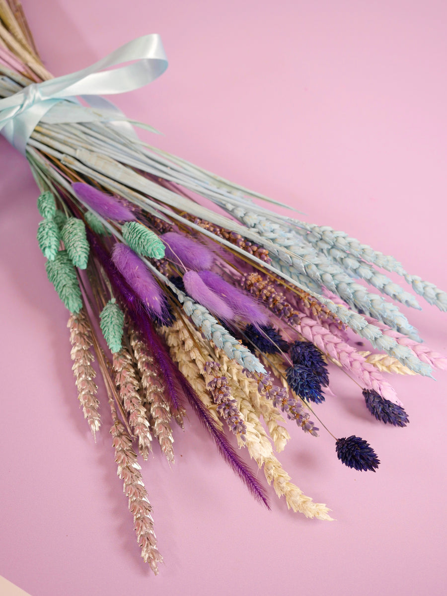 Style at Home Dried Flower Baked Blossom Stems in Azure The Happy